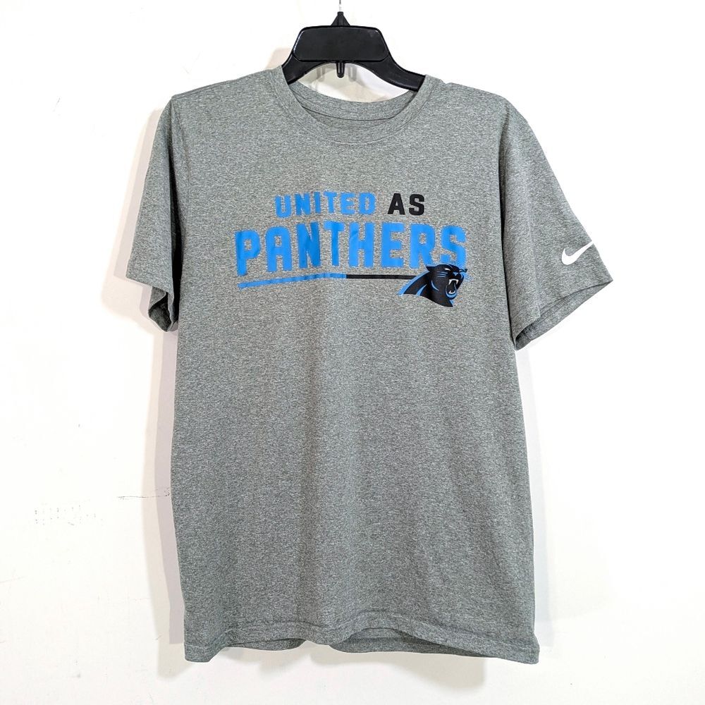Nike Dri-Fit United As Panthers Tee - Size Medium Mens T-Shirt - Carolina Grey